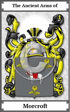 Morcroft Family Crest Download (JPG)  Book Plated - 150 DPI