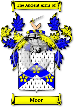 Moor Family Crest Download (JPG) Legacy Series - 600 DPI