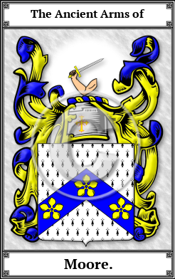 Moore. Family Crest Download (JPG)  Book Plated - 150 DPI