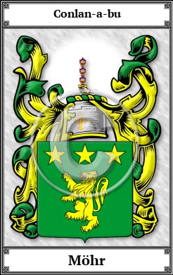 Möhr Family Crest Download (JPG)  Book Plated - 150 DPI