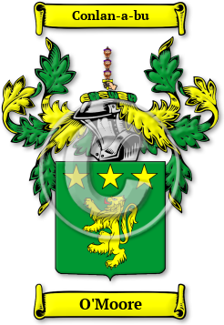 O'Moore Family Crest Download (jpg) Legacy Series - 150 DPI
