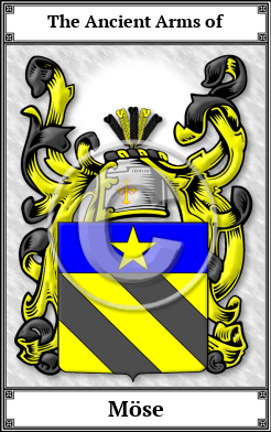 Möse Family Crest Download (JPG)  Book Plated - 150 DPI