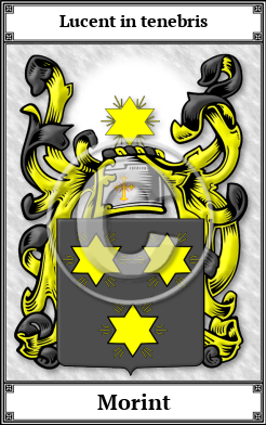 Morint Family Crest Download (JPG)  Book Plated - 150 DPI