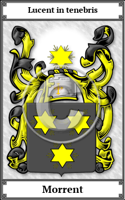 Morrent Family Crest Download (JPG)  Book Plated - 150 DPI