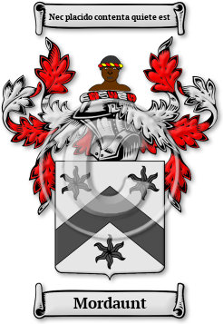 Mordaunt Family Crest Download (jpg) Legacy Series - 150 DPI