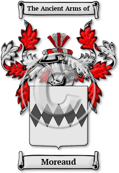 Moreaud Family Crest Download (jpg) Legacy Series - 150 DPI