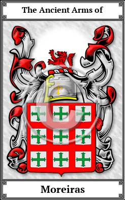 Moreiras Family Crest Download (JPG)  Book Plated - 150 DPI