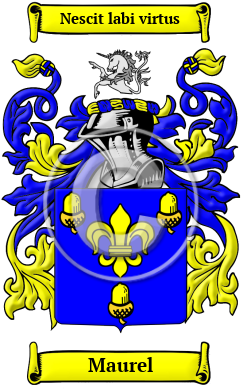 Maurel Family Crest Download (JPG) Heritage Series - 600 DPI