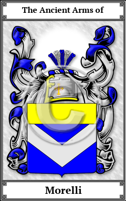 Morelli Family Crest Download (JPG)  Book Plated - 150 DPI