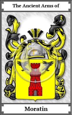 Moratin Family Crest Download (JPG)  Book Plated - 150 DPI