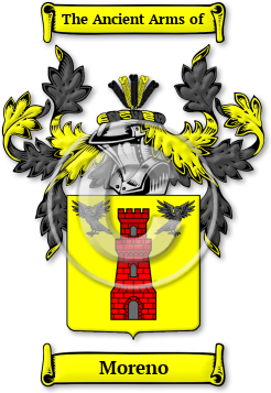 Moreno Family Crest Download (jpg) Legacy Series - 150 DPI