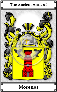 Morenos Family Crest Download (JPG)  Book Plated - 150 DPI