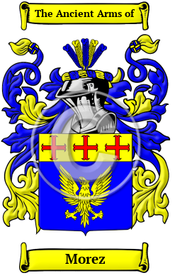 Morez Family Crest/Coat of Arms