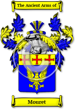 Mouret Family Crest Download (jpg) Legacy Series - 150 DPI