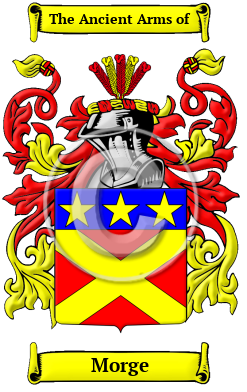 Morge Family Crest/Coat of Arms