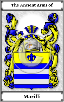 Marilli Family Crest Download (JPG)  Book Plated - 150 DPI