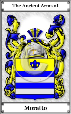 Moratto Family Crest Download (JPG) Book Plated - 600 DPI