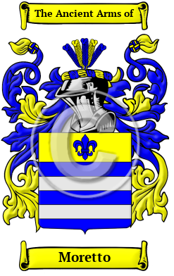 Moretto Family Crest/Coat of Arms