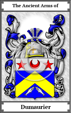 Dumaurier Family Crest Download (JPG)  Book Plated - 150 DPI