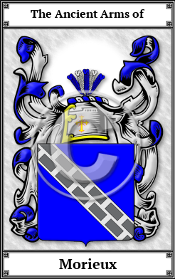 Morieux Family Crest Download (JPG)  Book Plated - 150 DPI