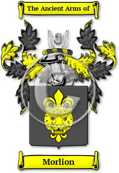 Morlion Family Crest Download (jpg) Legacy Series - 150 DPI
