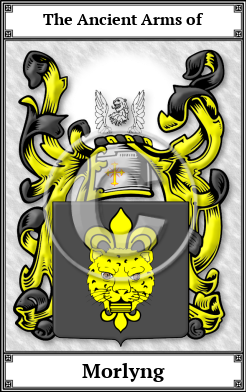 Morlyng Family Crest Download (JPG)  Book Plated - 150 DPI