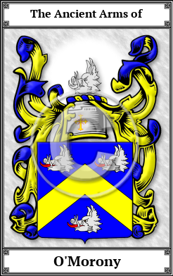O'Morony Family Crest Download (JPG) Book Plated - 600 DPI