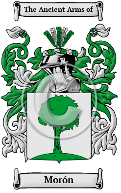 Morón Family Crest/Coat of Arms