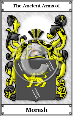 Morash Family Crest Download (JPG) Book Plated - 600 DPI