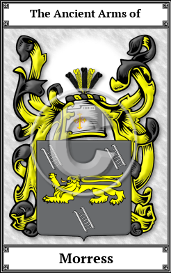 Morress Family Crest Download (JPG) Book Plated - 600 DPI