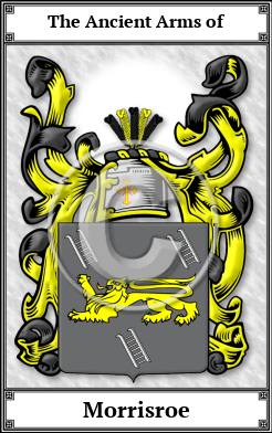 Morrisroe Family Crest Download (JPG) Book Plated - 600 DPI