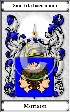 Morison Family Crest Download (JPG)  Book Plated - 150 DPI