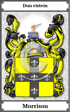 Morrison Family Crest Download (JPG)  Book Plated - 150 DPI
