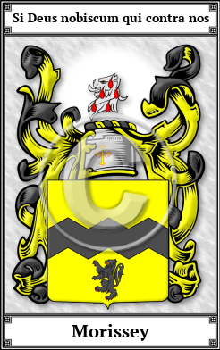 Morissey Family Crest Download (JPG)  Book Plated - 150 DPI