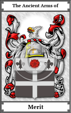 Merit Family Crest Download (JPG)  Book Plated - 150 DPI