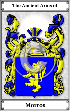 Morros Family Crest Download (JPG)  Book Plated - 150 DPI