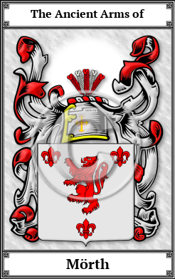 Mörth Family Crest Download (JPG)  Book Plated - 150 DPI