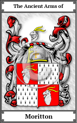 Moritton Family Crest Download (JPG)  Book Plated - 150 DPI