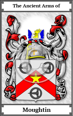 Moughtin Family Crest Download (JPG) Book Plated - 600 DPI