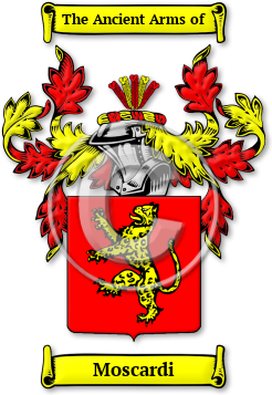 Moscardi Family Crest Download (jpg) Legacy Series - 150 DPI