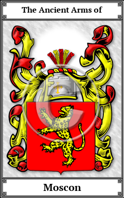 Moscon Family Crest Download (JPG)  Book Plated - 150 DPI