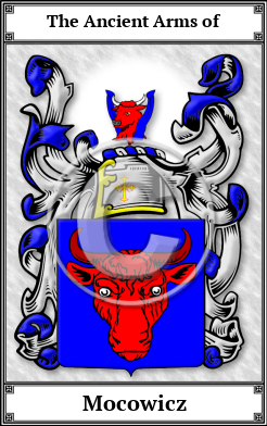 Mocowicz Family Crest Download (JPG) Book Plated - 600 DPI