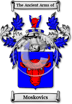 Moskovics Family Crest Download (jpg) Legacy Series - 150 DPI