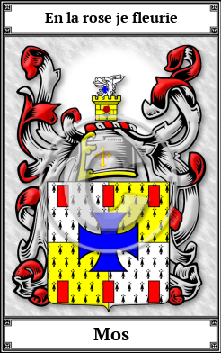 Mos Family Crest Download (JPG)  Book Plated - 150 DPI