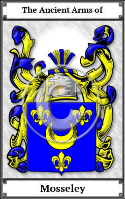 Mosseley Family Crest Download (JPG)  Book Plated - 150 DPI