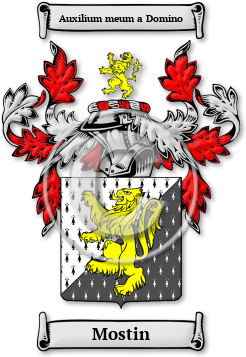 Mostin Family Crest Download (JPG) Legacy Series - 300 DPI