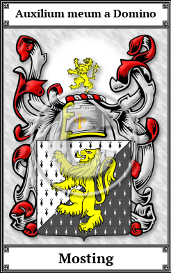 Mosting Family Crest Download (JPG)  Book Plated - 150 DPI