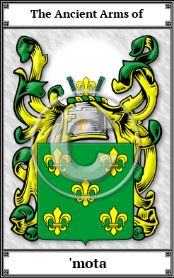 'mota Family Crest Download (JPG)  Book Plated - 150 DPI