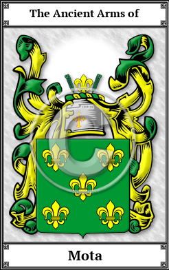 Mota Family Crest Download (JPG)  Book Plated - 150 DPI