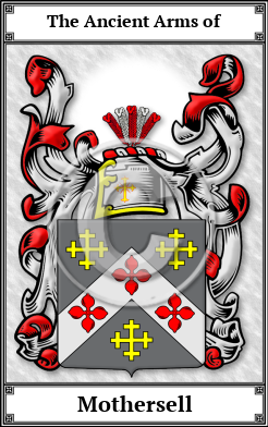 Mothersell Family Crest Download (JPG) Book Plated - 600 DPI